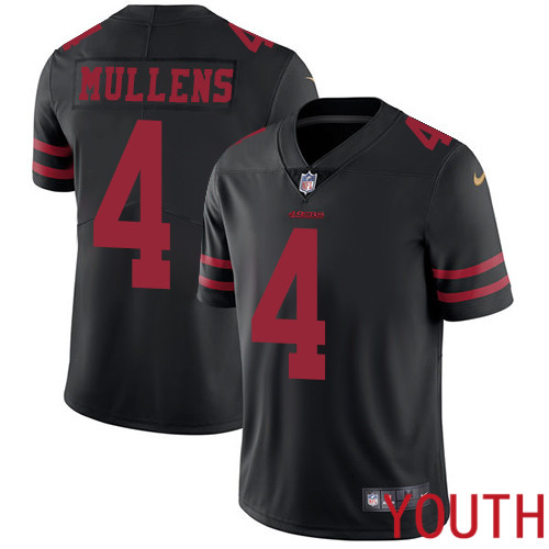 San Francisco 49ers Limited Black Youth Nick Mullens Alternate NFL Jersey #4 Vapor Untouchable
